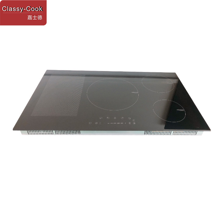 Flex Zone Half Bridge Speed Booster Surface Induction Cooktop With Rang Hood