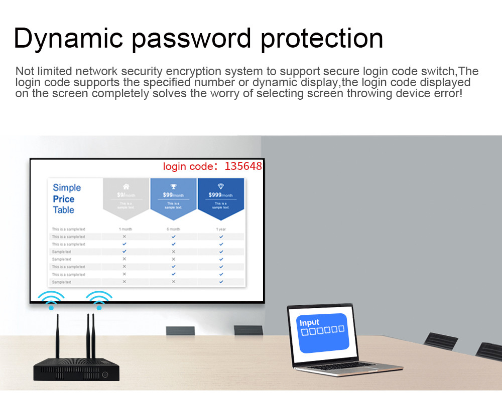 Quickshare Wireless Hdmi Presentation System Byod , Plug And Play Hdmi Wifi Dongle