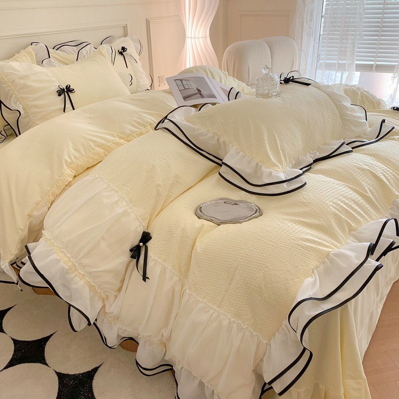 Solid Pattern King Size Designer Bedding Sets Comforter Sets for Home and Bedroom