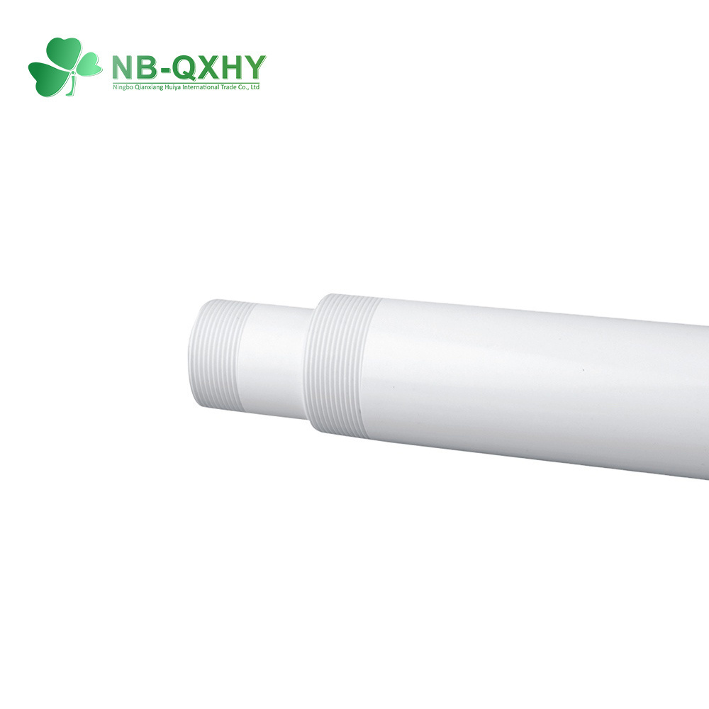 PVC Plastic BS Standard Male Thread CPVC UPVC Water White Pipe
