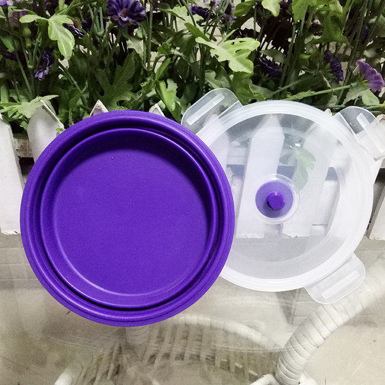 Warmer Food Grade High Quality Factional Silicone Circle Lunch Box Fresh Container For Food & Soup