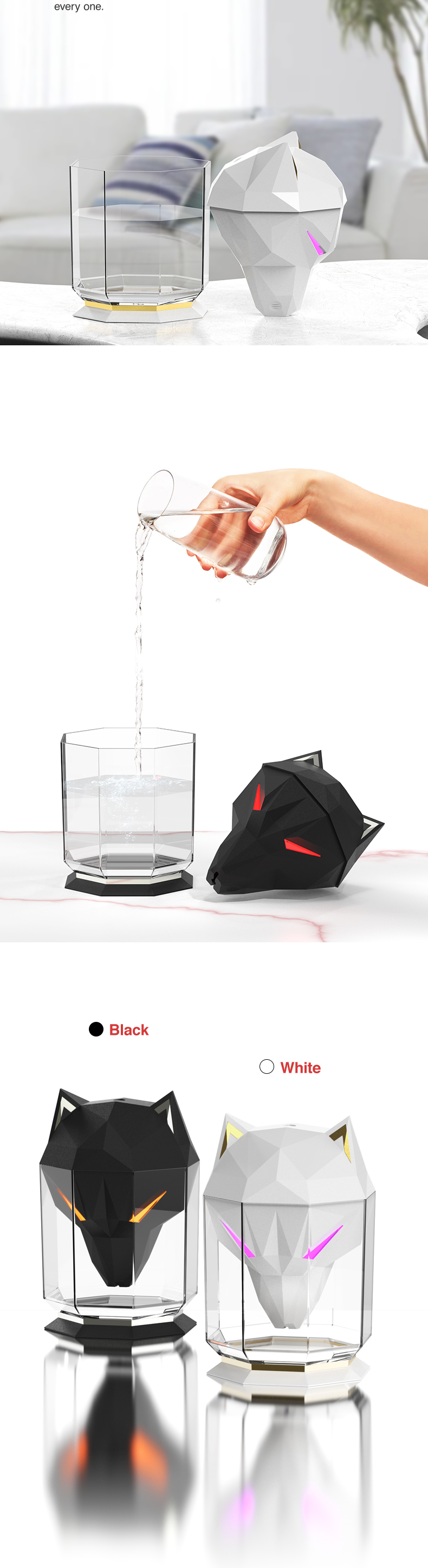 Wholesale Creative Design 600ML Large Capacity Aromatherapy Ultrasonic Diffuser Portable Mist Air Humidifier For Desktop
