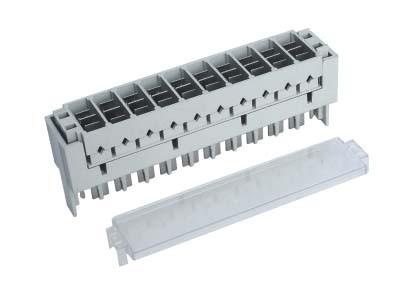 KRONE 2-pole protection cartridge 10 pairs strip,Cartucho protección KRONE 2