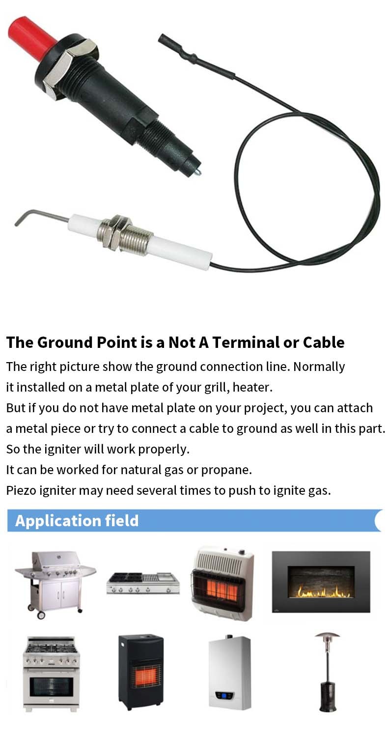 Durable Ignition Parts Piezo Igniter Replacement For Lighters