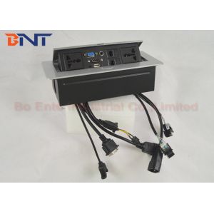 Popular Office Desk Pop Up Sockets , Desk Hidden Socket with Universal Outlets