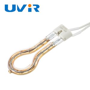 UVIR 450W Gold Coated Tungsten Filament Ring Infrared Lamp