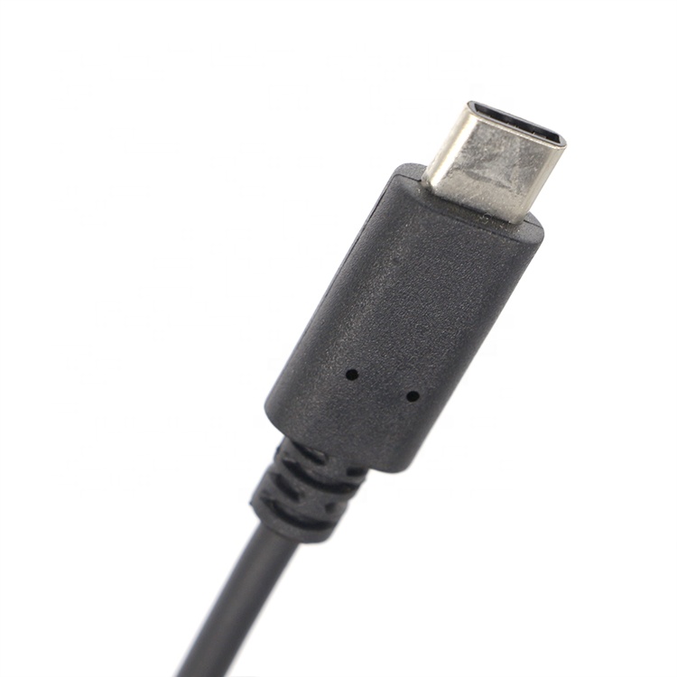 Custom USB 3.1 Type C Male to DC 5.5x2.5mm Male Jack Power Charger Power Cable for Laptop
