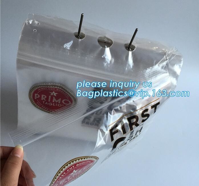 food grade LDPE Top Load saddle slider bag, Saddle deli bag with bottom slider for packing food, Biodegradable Zip lockk s