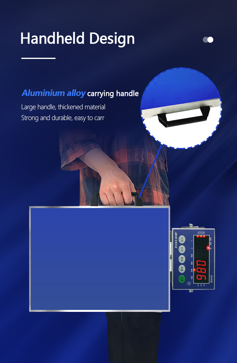 100KG Small Bluetooth Industrial Weighing Scale with ABS and Stainless Steel Platform