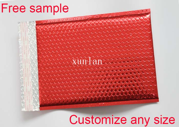 2 Sealing Sides Metallic Bubble Wrap Envelopes Rainbow With Light Bubble Linings