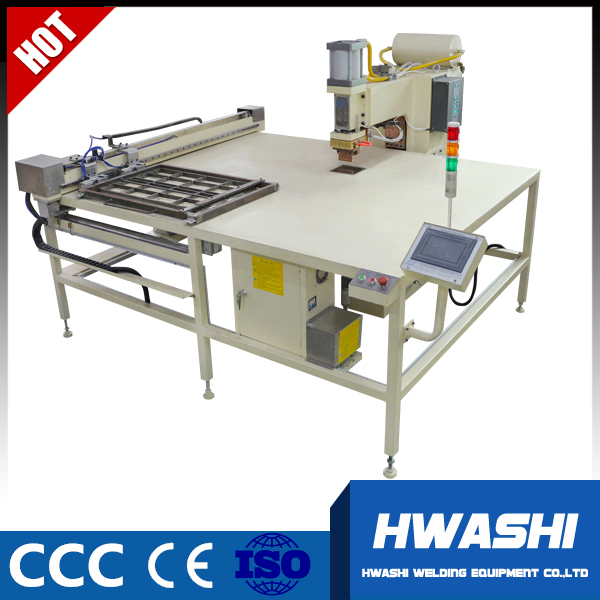 HwashiAutomatic Wire Mesh Spot  Welding Machine with Wire Loading Lopper 