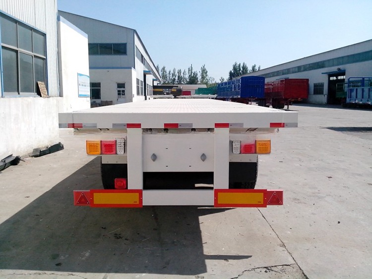 Twist Locks 4 Sets/12 Sets 3 Axles Heavy Duty Steel Shipping Container Flatbed Frame Semi Trailers for Transportation
