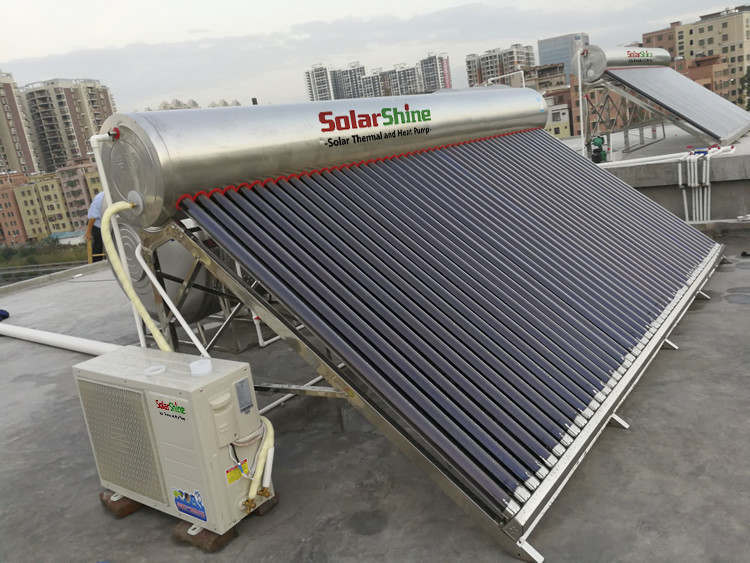Safety Solar Heat Pump Water Heater , Solar Powered Heat Pump System