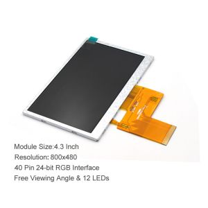 480*272 Pixels RGB 24bit Interface Colour Lcd Display Module