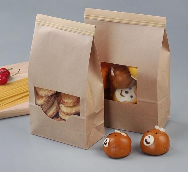 Tin tie tea pouch bag, coffee bean packaging stand up k kraft paper tea paper