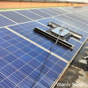 Remote Controlled Solar Panel Cleaning Robot with Lithium Battery Cleaning Width