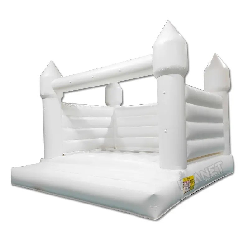 Mini Outdoor Jumping White Inflatable Bounce House Wedding Inflatable Bouncer