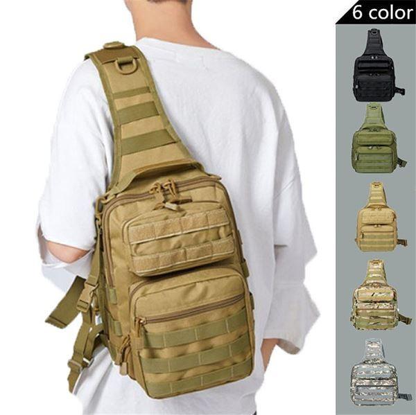 Tactical Shoulder Sling Bag Small Outdoor Chest Pack For Men Traveling, Trekking