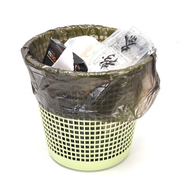 Flat Mouth Garbage Bag Household Portable Color Kitchen Disposable Handbag