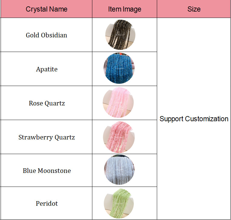 Gems Bead Strawberry Quartz Apatite Crystal Loose Beads For DIY Crafts Jewelry Making