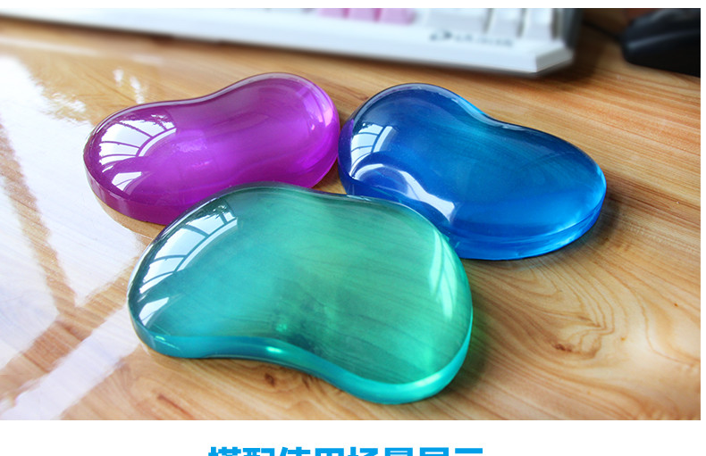 Gel Translucent Transparent Mouse Pad Wrist Support Customized Logo