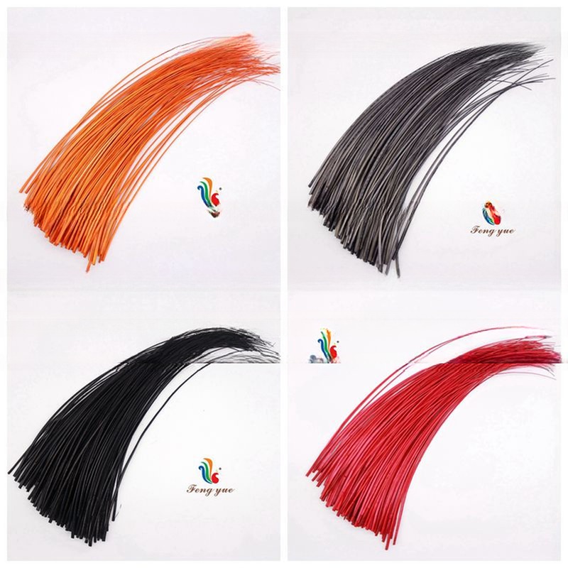 Millinery Supplies Ostrich Feather Quill with Dyed Pattern 50-55cm