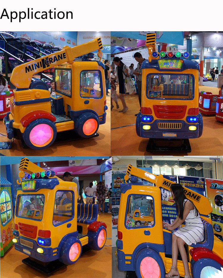 Dual Players Kiddie Ride Machines / Claw Crane Vending Machine