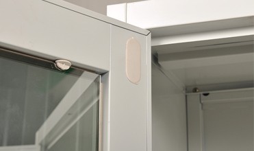 Glass Door 0.160 CBM 45kgs Capacity Metal Filing Cupboard