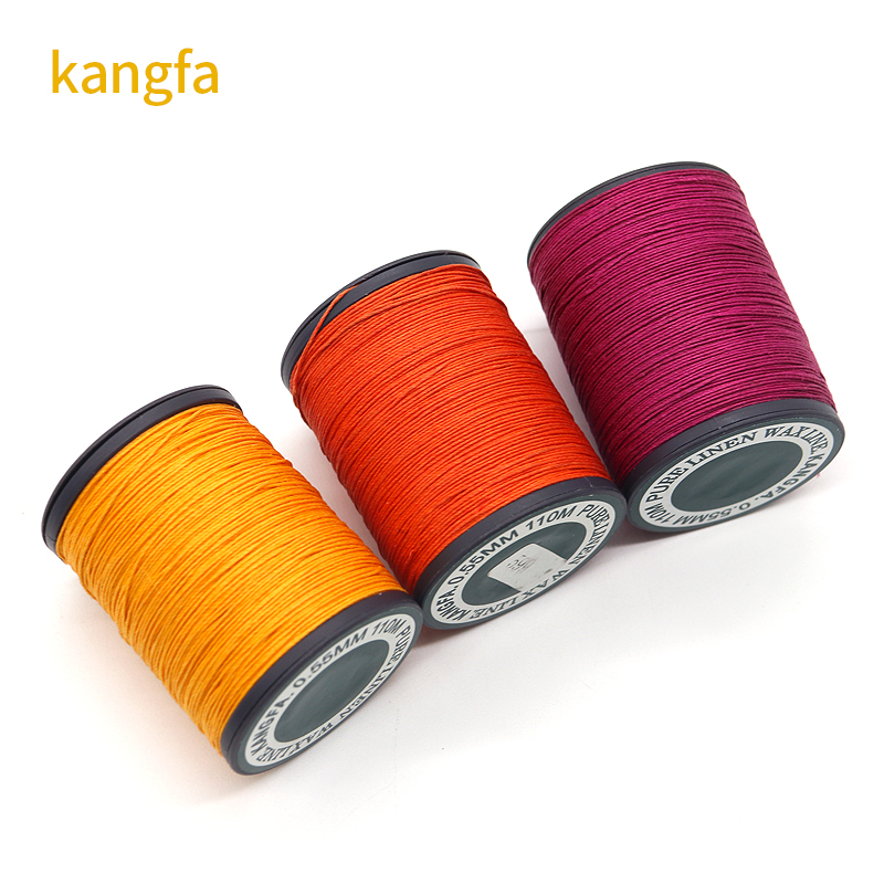 0.55mm 35g High Tenacity Leather Sewing Thread 70m Linen Waxed Thread in 40 Colors