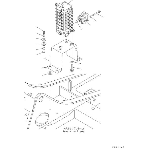 Mini Excavator Control Valve Assembly 723-26-13101 723-26-13100 For Komatsu PC60-7 Pc70-7