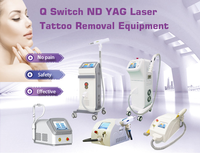 Q Switched Nd Yag Laser Tattoo Removal Machine / 1064nm 532nm Picosecond Laser