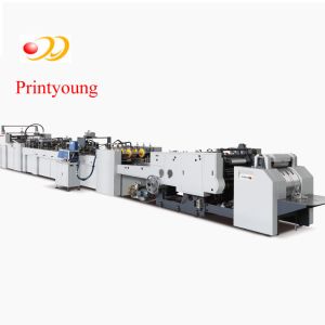 China Automatic Sheet Feeding Paper Bag Making Machine With Handle Application on sale China Automatic Sheet Feeding Paper Bag Making Machine With Handle Application on sale