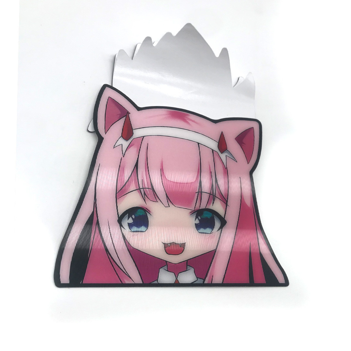 Cute Anime Girl Sticker Demon Slayer Kimetsu No Yaiba Anime Motion Sticker Waterproof Decals for Cars