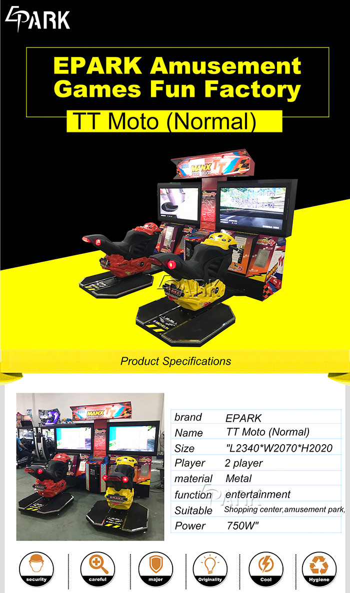 Attract and Exciting Car Racing Game Machine L2340 * W2070 * H2020MM