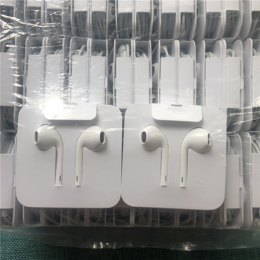 Cracked Version Lightning Wired Earbuds Volume Control In Ear Earphones With Mic