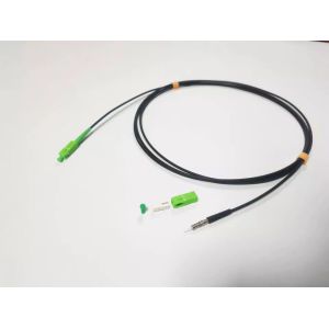 SC/APC Field Shield Pushable Fiber Cable Assembly Tool Less Installation