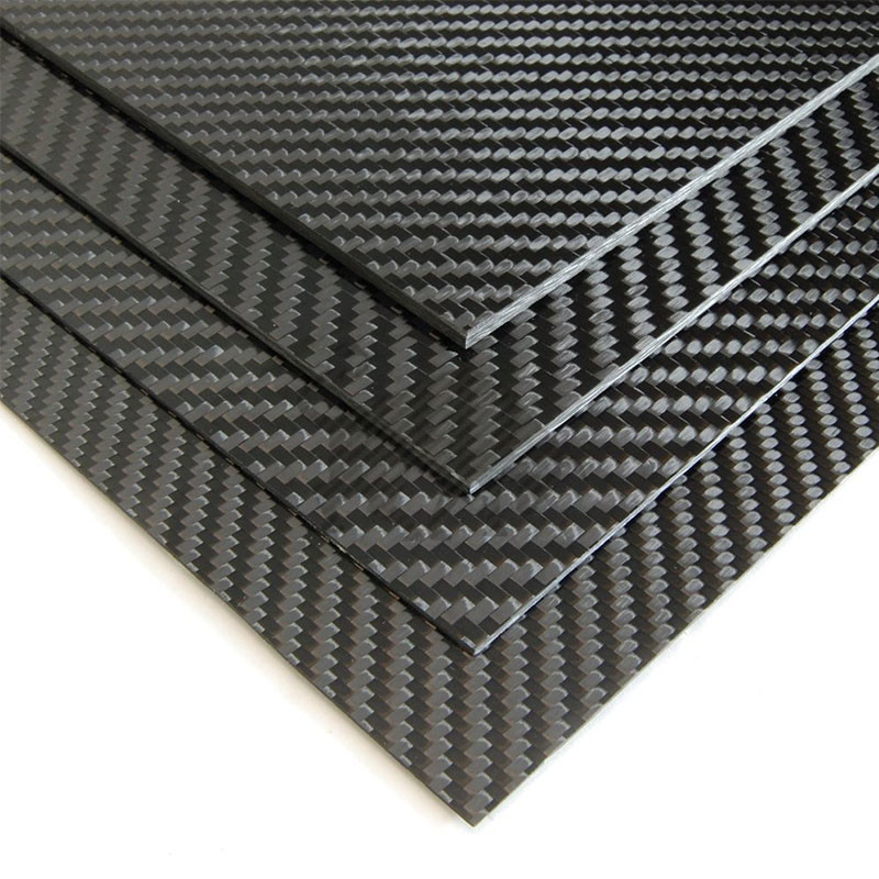 500mmx500mm Matte Plain 3K Carbon Fiber Panels For Quad Frame