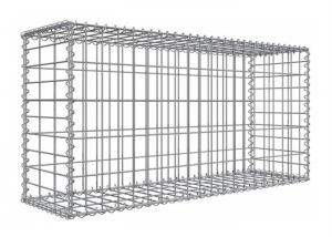  1x1x0.5m 2x1x1m Galvanized Welded Mesh Gabion Box , Gabion Stone Cage Retaining Wall Manufactures