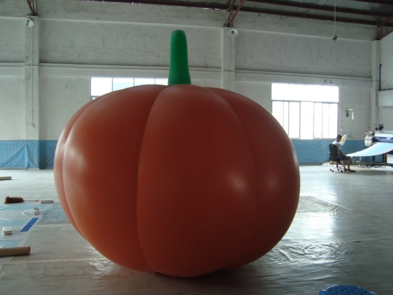 Inflatable Vegetable Shaped Balloons , Air Tight 2.5m Inflatable Pumpkin