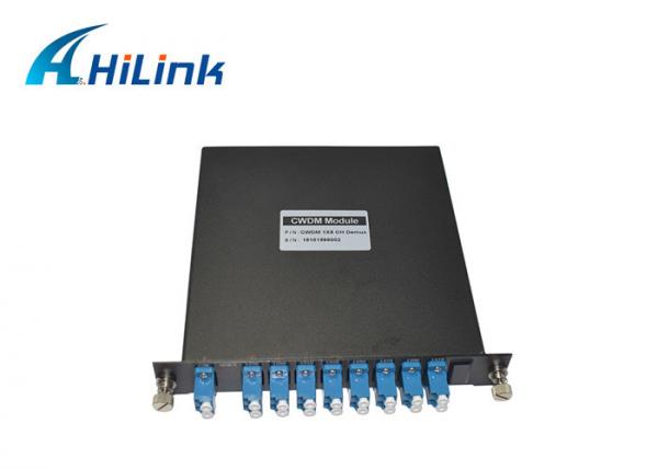 Quality LGX Box 8Channels (1270-1410nm) Single Fiber CWDM Mux Demux LC/UPC Connector for sale