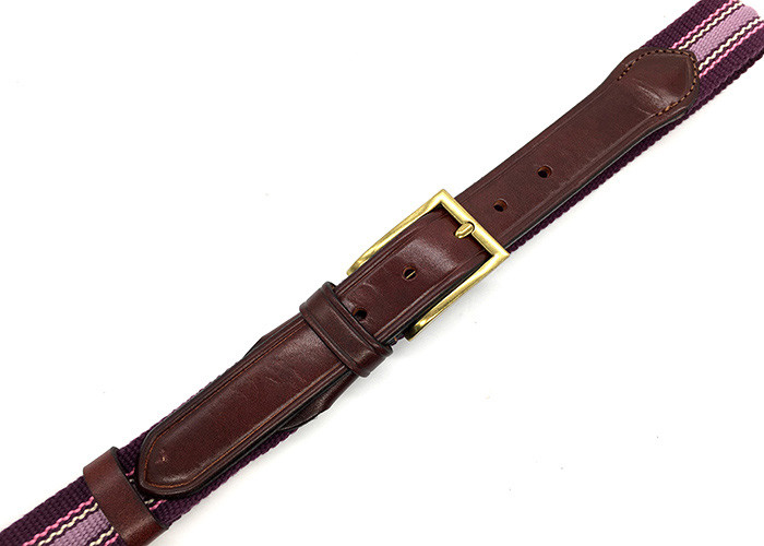 3.0cm Width Mens Polyster / Elastic Stretch Belts With Single Prong Buckle