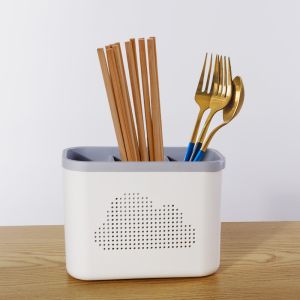 Rectangle Spoon Storage Box Disassembled Plastic Kitchen Organizers