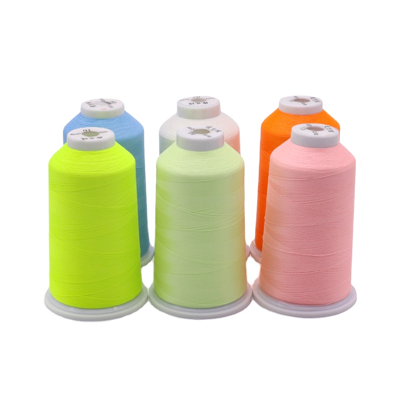Industrial Threaded Sewing Thread 150D Color Change Embroidery Thread 100% Polyester