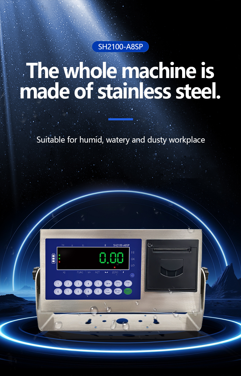 Customized SOHE A8SP Meter Printing Scale Instrument with Waterproof Sensor Display