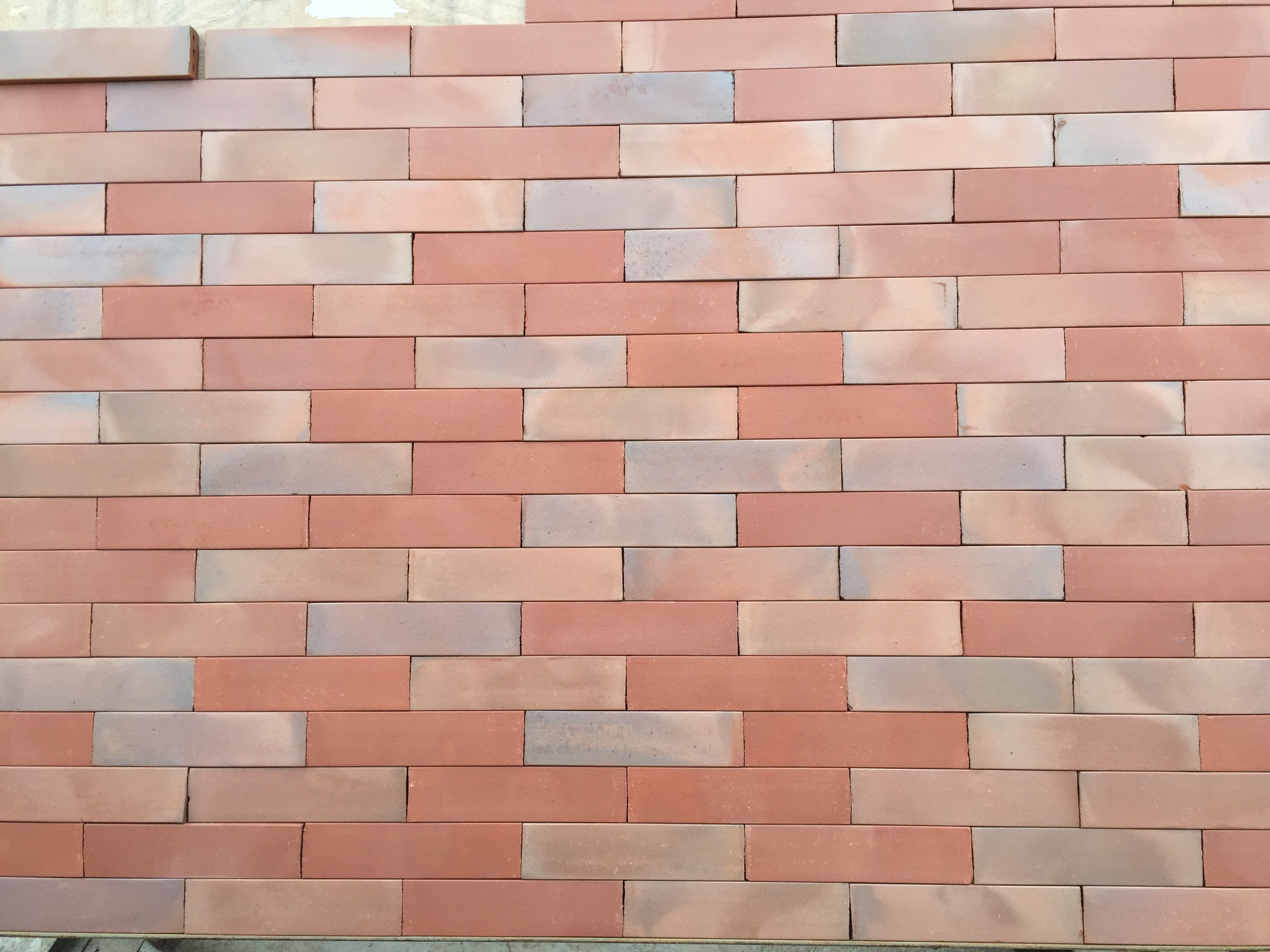 Changeable Colors Flat Thin Split Face Brick For Exterior Wall Low Water Absorption