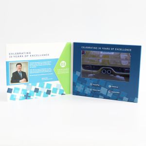2GB Memory LCD Video Greeting Card UV Print With10 Buttons Function
