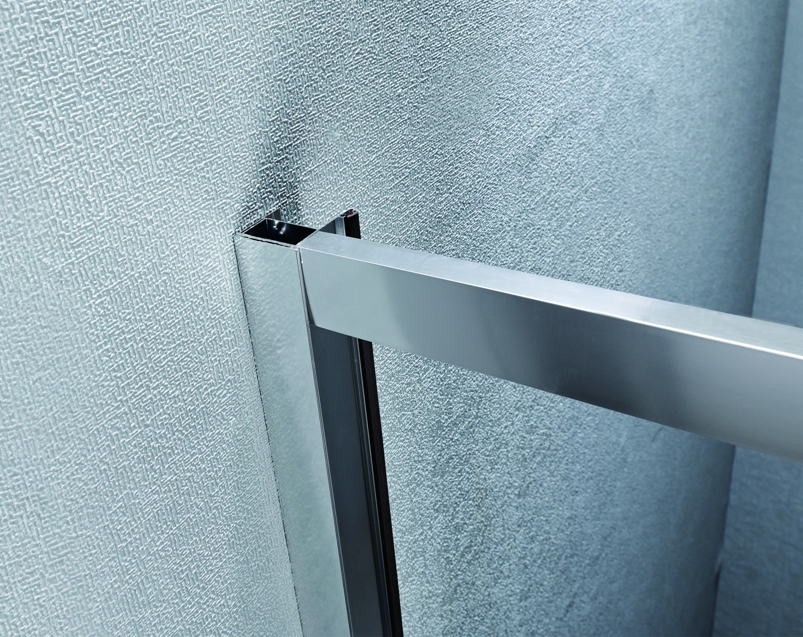 Sliding Shower Doors 120*190cm Size Tempered Glass Aluminium Frame Customizable