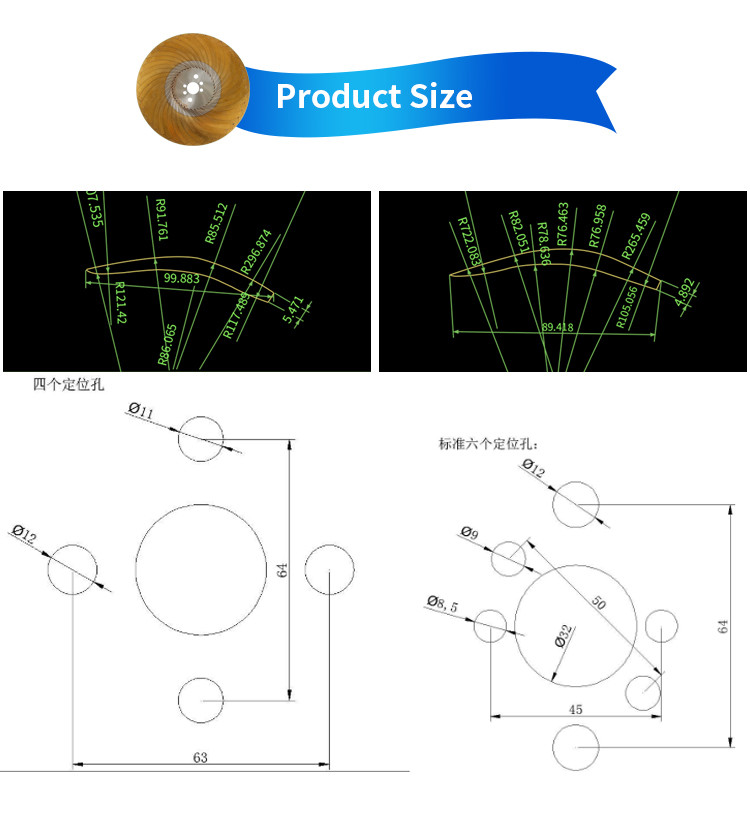 Stainless Steel 440C Crush Circular Cutting Knives For Pneumatic Tool