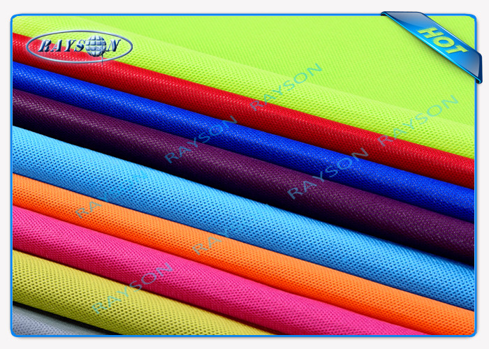 Cross Hole Precut Medical Furniture Non Woven Fabric White Blue Pink