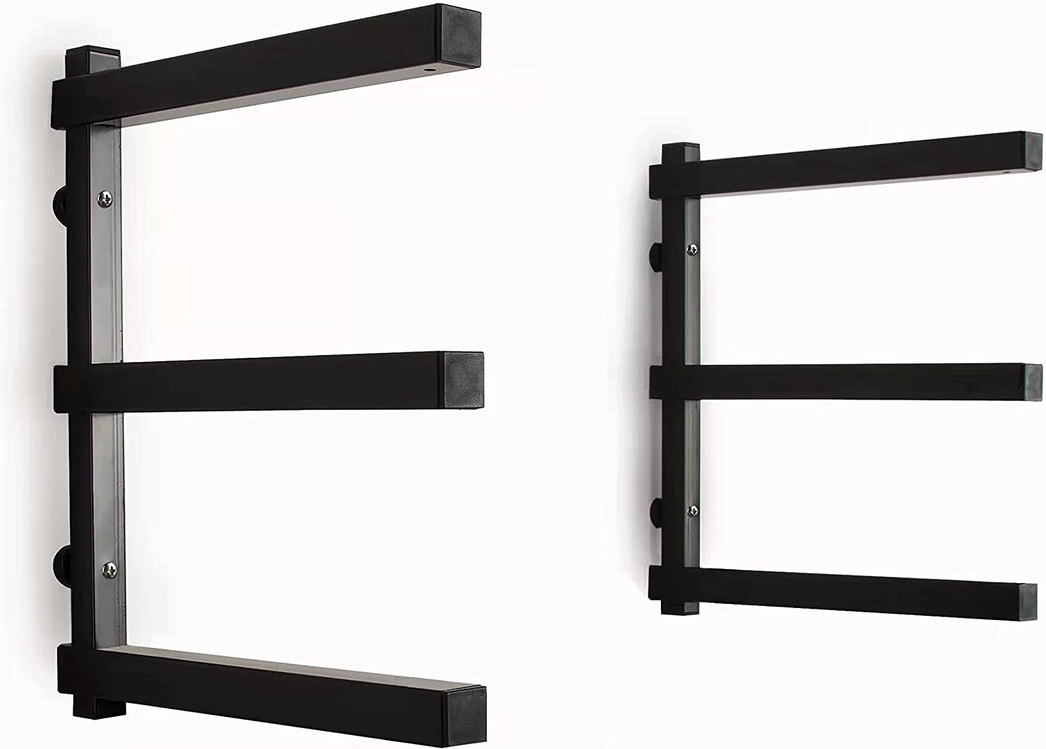 6 Levels Wall Mounted Steel Storage Rack for Lumber Skis and Pipes Storage Holders Racks